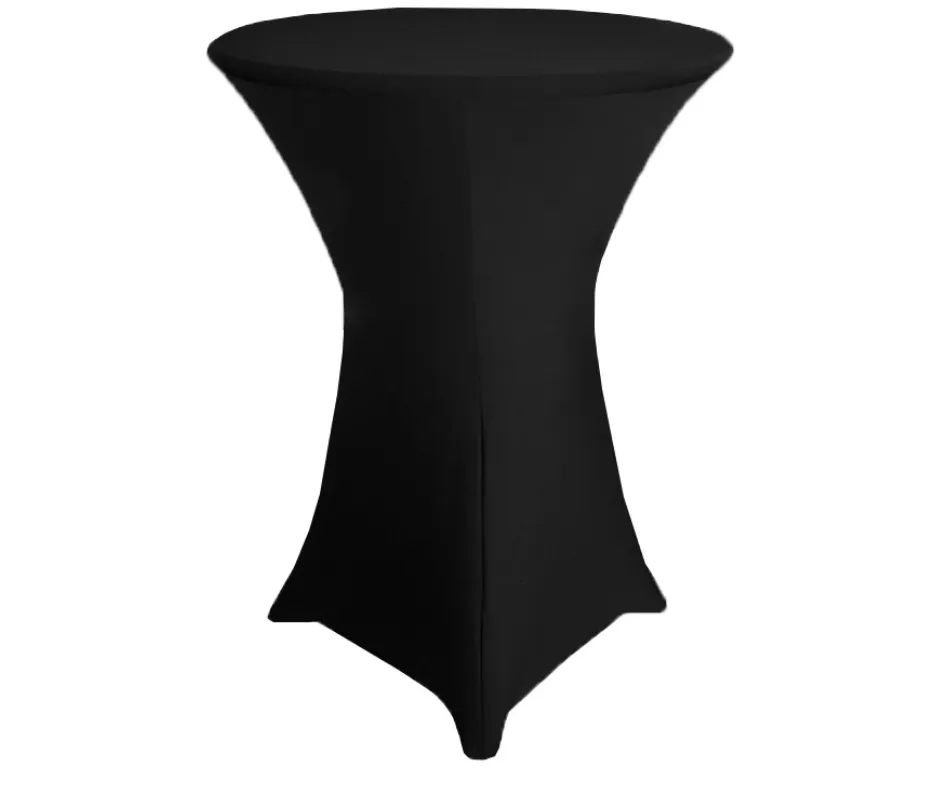 black spandex cocktail tablecloth 