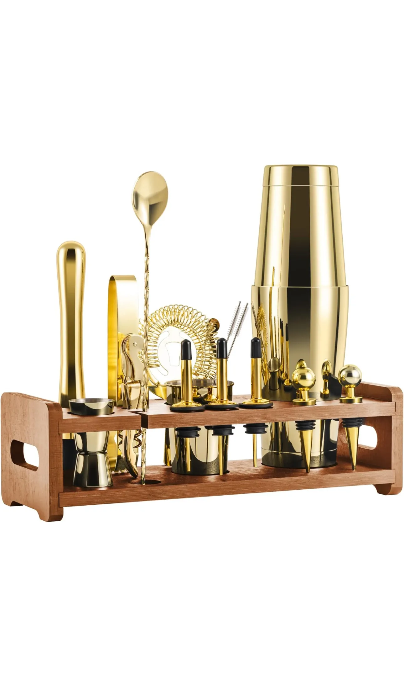 Cocktail Shaker Bartender Kit - Gold