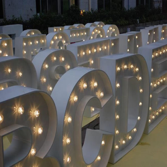 Marquee letters A-Z