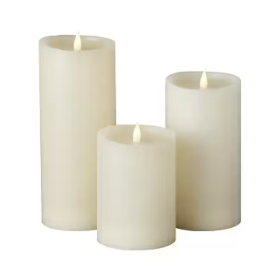 Led Candles- Set of 3