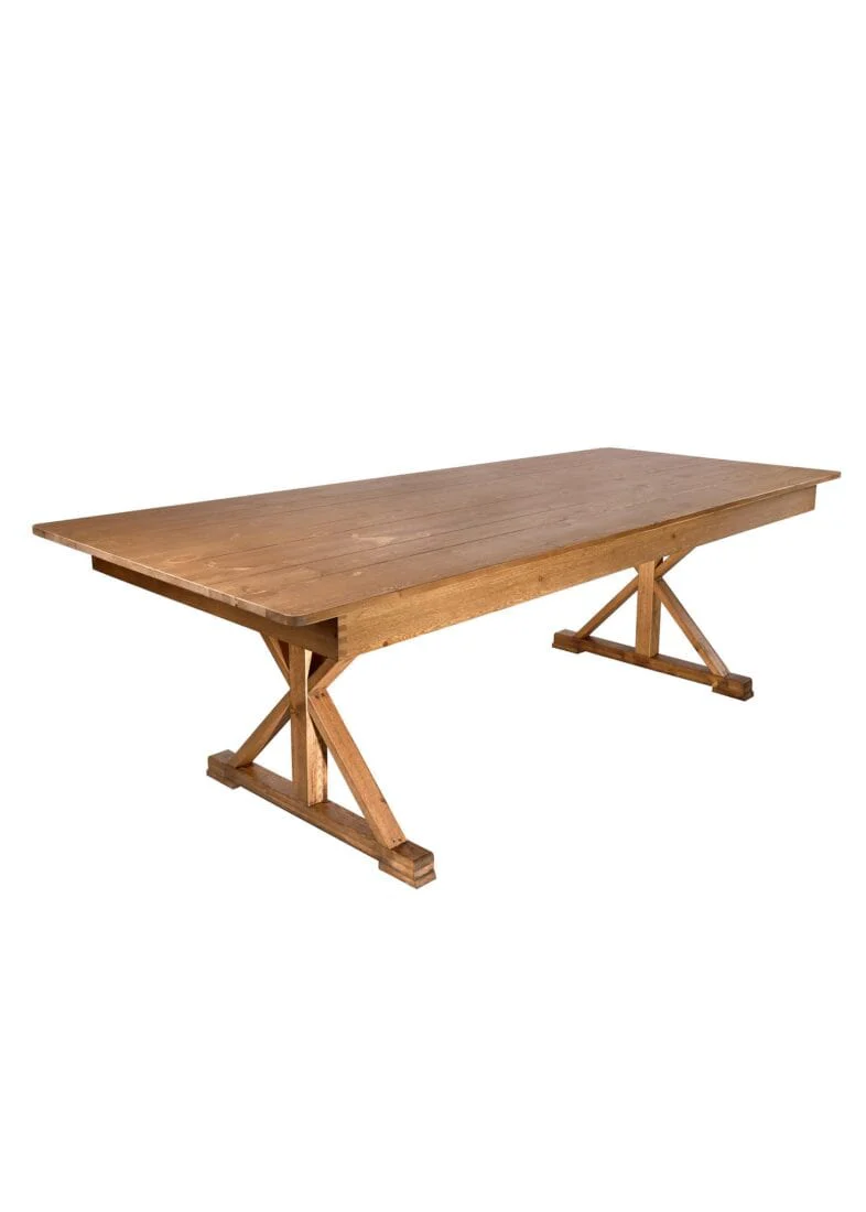8' Farm Wood Table